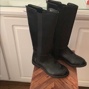 Steve Madden Jgiselle Black Full Back Zipper Tall Boots - Size 3- New